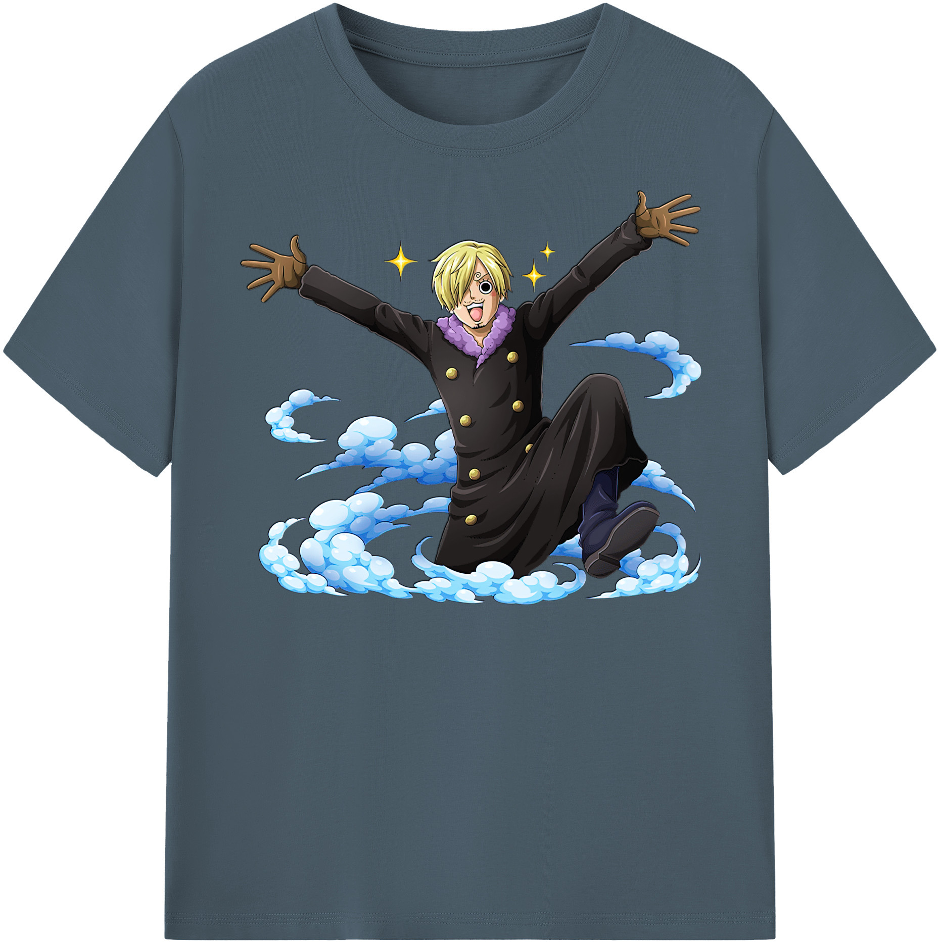 ワンピース サンジ ONE PIECE Sanji 綿100％半袖Tシャツ（フロントプリント）